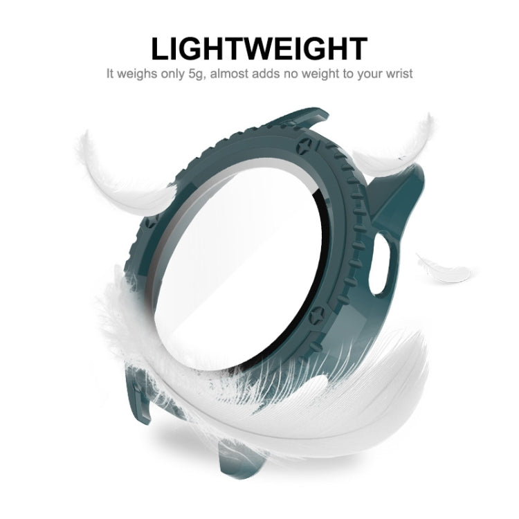 For Xiaomi Watch S3 ENKAY Hat-Prince Full Coverage Tempered Glass Film Integrated PC Watch Cover(Dark Green) by ENKAY