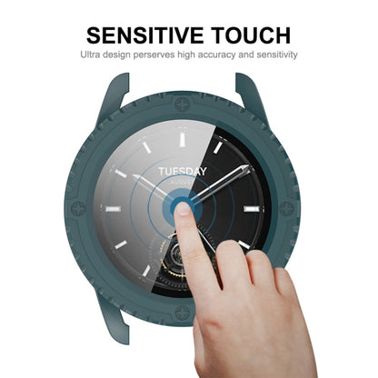 For Xiaomi Watch S3 ENKAY Hat-Prince Full Coverage Tempered Glass Film Integrated PC Watch Cover(Dark Green) by ENKAY