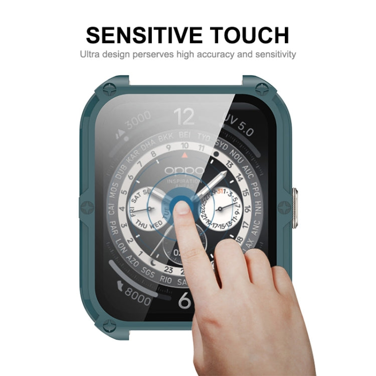 For OPPO Watch 4 Pro ENKAY Hat-Prince Full Coverage Tempered Glass Film Integrated PC Watch Cover(Pink) by ENKAY