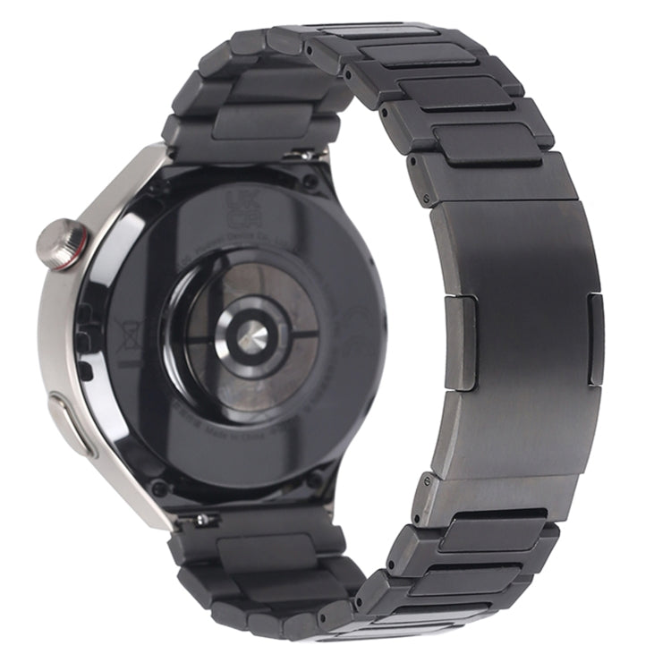 For Huawei Watch GT4 46mm H-Shaped Folding Buckle Stainless Steel Metal Watch Band(Silver) by buy2fix