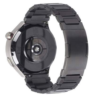 For Huawei Watch GT4 46mm H-Shaped Folding Buckle Stainless Steel Metal Watch Band(Silver) by buy2fix