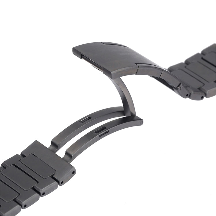 For Huawei Watch GT4 46mm H-Shaped Folding Buckle Stainless Steel Metal Watch Band(Silver) by buy2fix