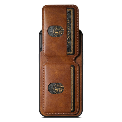 For iPhone 11 Pro Max Suteni H02 Leather Wallet Stand Back Phone Case(Brown) - iPhone 11 Pro Max Cases by Suteni | Online Shopping UK | buy2fix