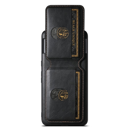 For Google Pixel 8a Suteni H02 Leather Wallet Stand Back Phone Case(Black) - Google Cases by Suteni | Online Shopping UK | buy2fix