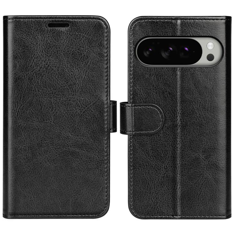 For Google Pixel 10 Pro XL R64 Texture Horizontal Flip Leather Phone Case(Black) - Google Cases by buy2fix | Online Shopping UK | buy2fix