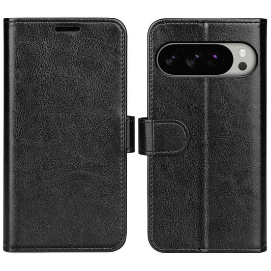 For Google Pixel 10 Pro XL R64 Texture Horizontal Flip Leather Phone Case(Black) - Google Cases by buy2fix | Online Shopping UK | buy2fix