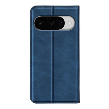 For Google Pixel 10 / 10 Pro Retro-skin Magnetic Suction Leather Phone Case(Dark Blue) - Google Cases by buy2fix | Online Shopping UK | buy2fix
