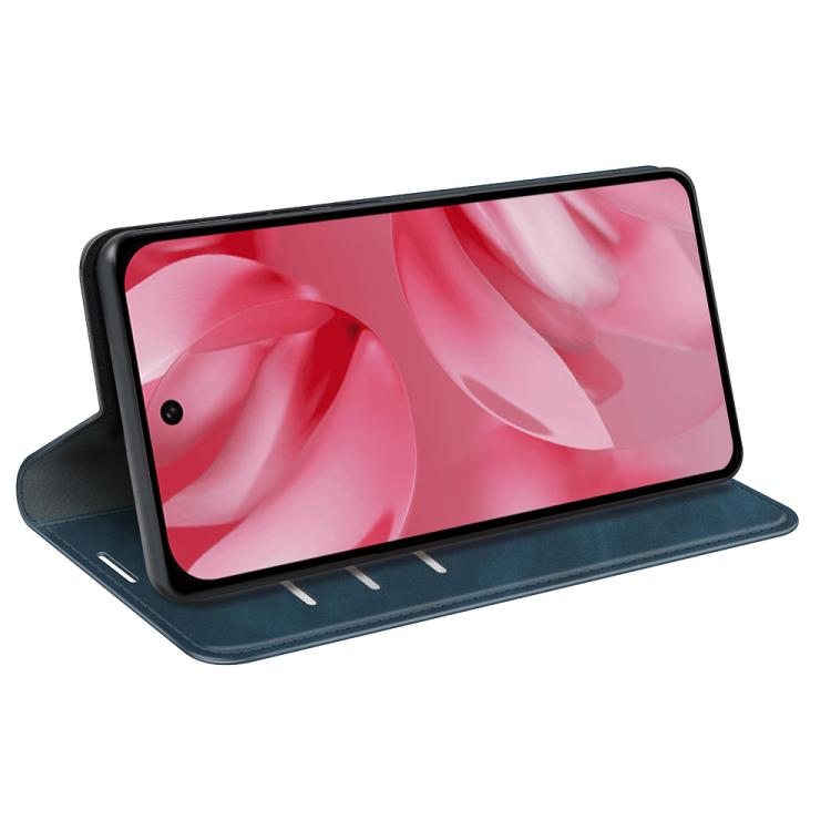 For Google Pixel 10 / 10 Pro Retro-skin Magnetic Suction Leather Phone Case(Dark Blue) - Google Cases by buy2fix | Online Shopping UK | buy2fix