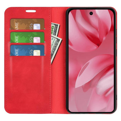 For Google Pixel 10 / 10 Pro Retro-skin Magnetic Suction Leather Phone Case(Red) - Google Cases by buy2fix | Online Shopping UK | buy2fix