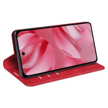 For Google Pixel 10 / 10 Pro Retro-skin Magnetic Suction Leather Phone Case(Red) - Google Cases by buy2fix | Online Shopping UK | buy2fix