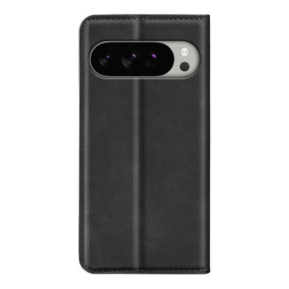 For Google Pixel 10 Pro XL Retro-skin Magnetic Suction Leather Phone Case(Black) - Google Cases by buy2fix | Online Shopping UK | buy2fix