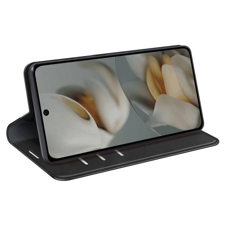 For Google Pixel 10 Pro XL Retro-skin Magnetic Suction Leather Phone Case(Black) - Google Cases by buy2fix | Online Shopping UK | buy2fix