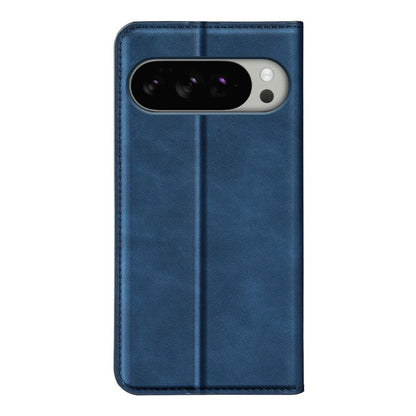 For Google Pixel 10 Pro XL Retro-skin Magnetic Suction Leather Phone Case(Dark Blue) - Google Cases by buy2fix | Online Shopping UK | buy2fix