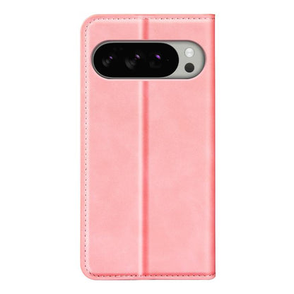 For Google Pixel 10 Pro XL Retro-skin Magnetic Suction Leather Phone Case(Pink) - Google Cases by buy2fix | Online Shopping UK | buy2fix