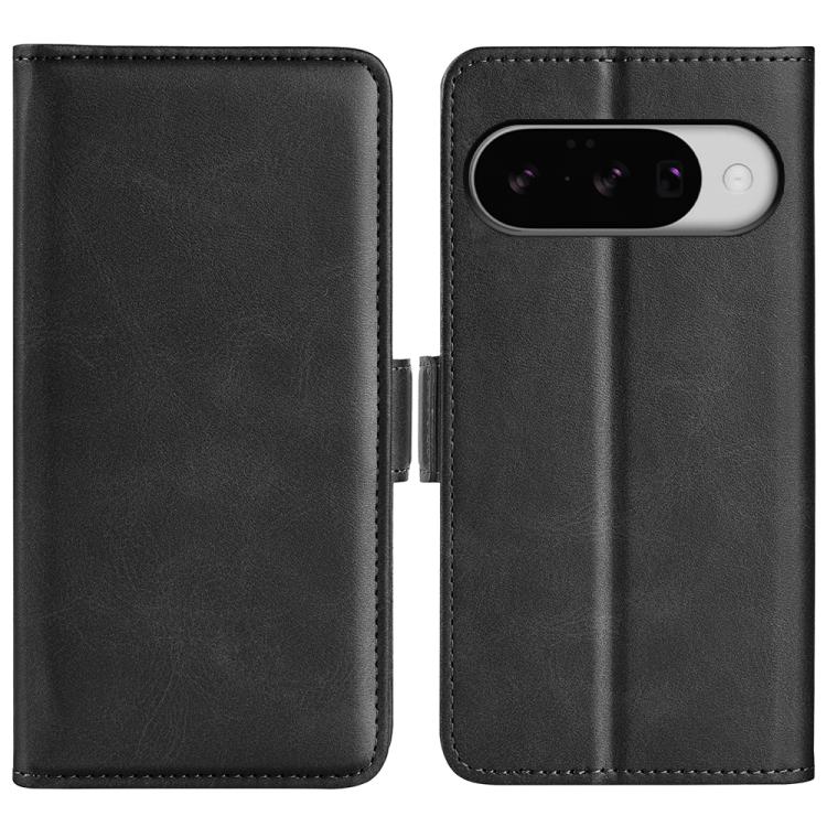 For Google Pixel 10 / 10 Pro Dual-side Magnetic Buckle Horizontal Flip Leather Phone Case(Black) - Google Cases by buy2fix | Online Shopping UK | buy2fix