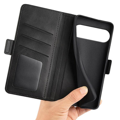 For Google Pixel 10 / 10 Pro Dual-side Magnetic Buckle Horizontal Flip Leather Phone Case(Black) - Google Cases by buy2fix | Online Shopping UK | buy2fix