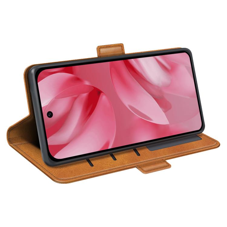 For Google Pixel 10 / 10 Pro Dual-side Magnetic Buckle Horizontal Flip Leather Phone Case(Yellow) - Google Cases by buy2fix | Online Shopping UK | buy2fix