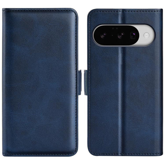 For Google Pixel 10 / 10 Pro Dual-side Magnetic Buckle Horizontal Flip Leather Phone Case(Dark Blue) - Google Cases by buy2fix | Online Shopping UK | buy2fix