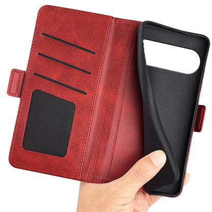 For Google Pixel 10 / 10 Pro Dual-side Magnetic Buckle Horizontal Flip Leather Phone Case(Red) - Google Cases by buy2fix | Online Shopping UK | buy2fix