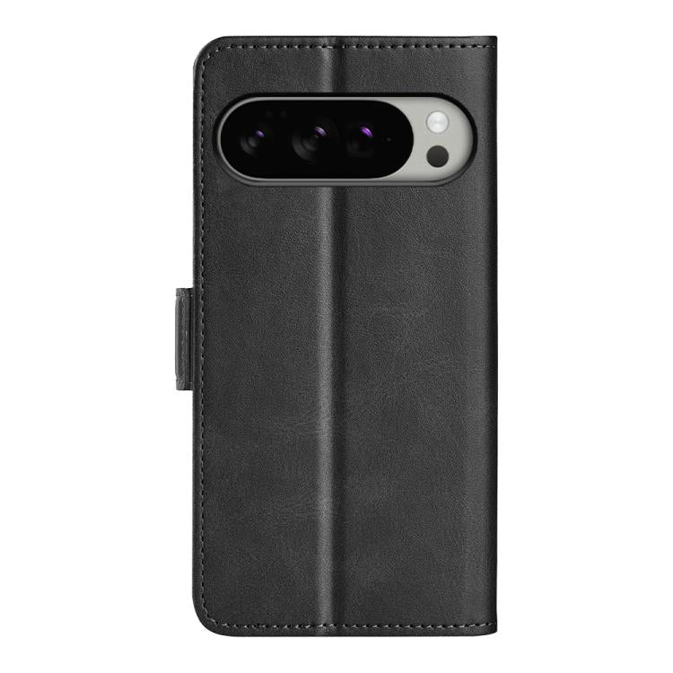For Google Pixel 10 Pro XL Dual-side Magnetic Buckle Horizontal Flip Leather Phone Case(Black) - Google Cases by buy2fix | Online Shopping UK | buy2fix