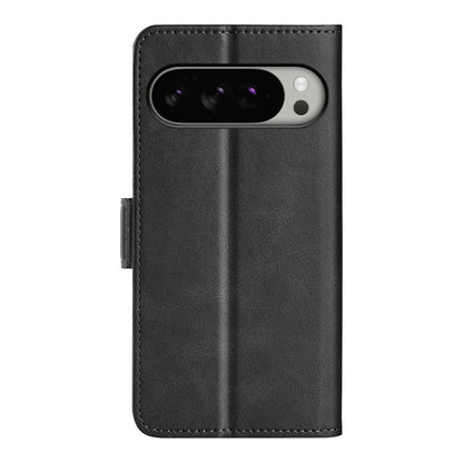 For Google Pixel 10 Pro XL Dual-side Magnetic Buckle Horizontal Flip Leather Phone Case(Black) - Google Cases by buy2fix | Online Shopping UK | buy2fix
