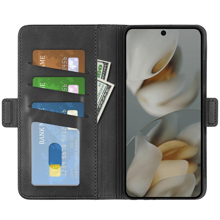 For Google Pixel 10 Pro XL Dual-side Magnetic Buckle Horizontal Flip Leather Phone Case(Black) - Google Cases by buy2fix | Online Shopping UK | buy2fix