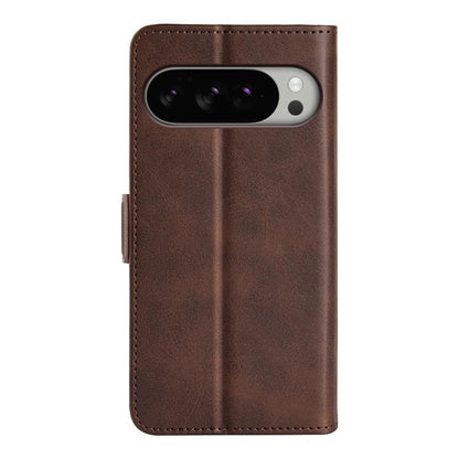 For Google Pixel 10 Pro XL Dual-side Magnetic Buckle Horizontal Flip Leather Phone Case(Brown) - Google Cases by buy2fix | Online Shopping UK | buy2fix