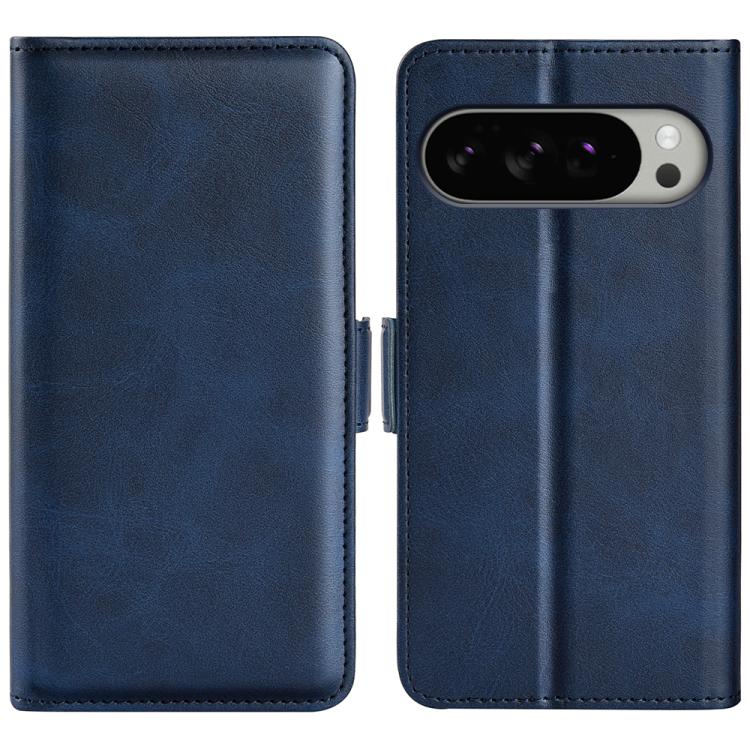 For Google Pixel 10 Pro XL Dual-side Magnetic Buckle Horizontal Flip Leather Phone Case(Dark Blue) - Google Cases by buy2fix | Online Shopping UK | buy2fix