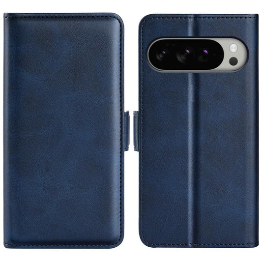For Google Pixel 10 Pro XL Dual-side Magnetic Buckle Horizontal Flip Leather Phone Case(Dark Blue) - Google Cases by buy2fix | Online Shopping UK | buy2fix