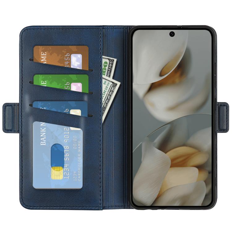 For Google Pixel 10 Pro XL Dual-side Magnetic Buckle Horizontal Flip Leather Phone Case(Dark Blue) - Google Cases by buy2fix | Online Shopping UK | buy2fix
