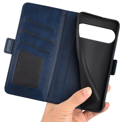 For Google Pixel 10 Pro XL Dual-side Magnetic Buckle Horizontal Flip Leather Phone Case(Dark Blue) - Google Cases by buy2fix | Online Shopping UK | buy2fix