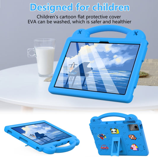 For Lenovo Tab M11 / Xiaoxin Pad 2024 Handle Kickstand Children EVA Shockproof Tablet Case(Sky Blue) by buy2fix