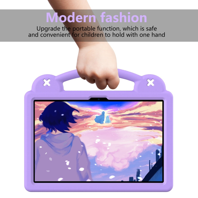 For TCL Tab 11 9466x3 Handle Kickstand Children EVA Shockproof Tablet Case(Light Purple) - Others by buy2fix | Online Shopping UK | buy2fix