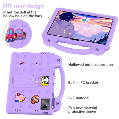 For TCL Nxt Pader 11 2023 Handle Kickstand Children EVA Shockproof Tablet Case(Light Purple) - Others by buy2fix | Online Shopping UK | buy2fix