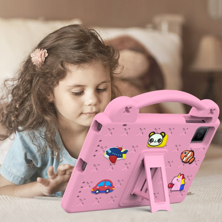 For TCL Tab 10 Gen2 10.36 2023 Handle Kickstand Children EVA Shockproof Tablet Case(Pink) - Others by buy2fix | Online Shopping UK | buy2fix