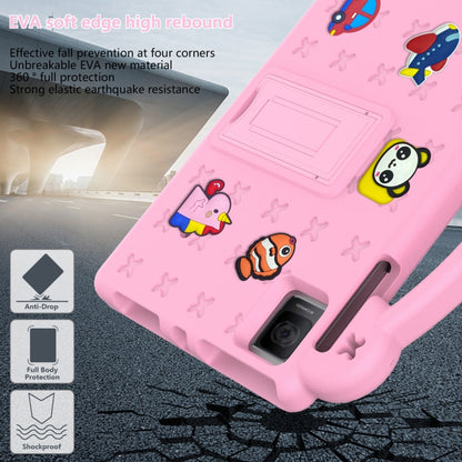 For TCL Tab 10 Gen2 10.36 2023 Handle Kickstand Children EVA Shockproof Tablet Case(Pink) - Others by buy2fix | Online Shopping UK | buy2fix