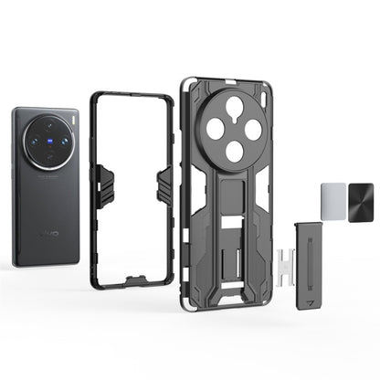 For vivo X100 Pro Supersonic Armor PC Hybrid TPU Phone Case(Grey) - vivo Cases by imak | Online Shopping UK | buy2fix