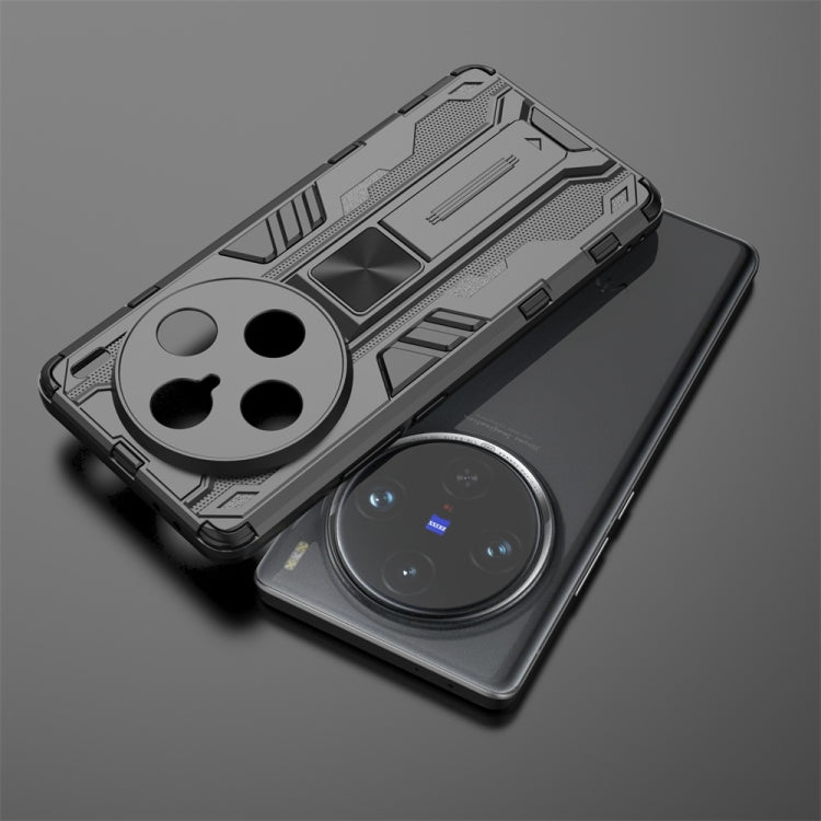 For vivo X100 Pro Supersonic Armor PC Hybrid TPU Phone Case(Grey) - vivo Cases by imak | Online Shopping UK | buy2fix