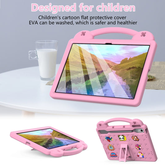 For Lenovo Tab P12 / Xiaoxin Pad Pro 12.7 Handle Kickstand Children EVA Shockproof Tablet Case(Pink) - Lenovo by buy2fix | Online Shopping UK | buy2fix