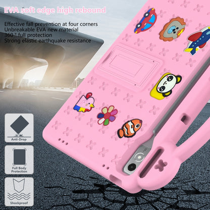 For  Lenovo Tab  P12 / Xiaoxin Pad Pro 12.7 Handle Kickstand Children EVA Shockproof Tablet Case(Pink) - Lenovo by buy2fix | Online Shopping UK | buy2fix
