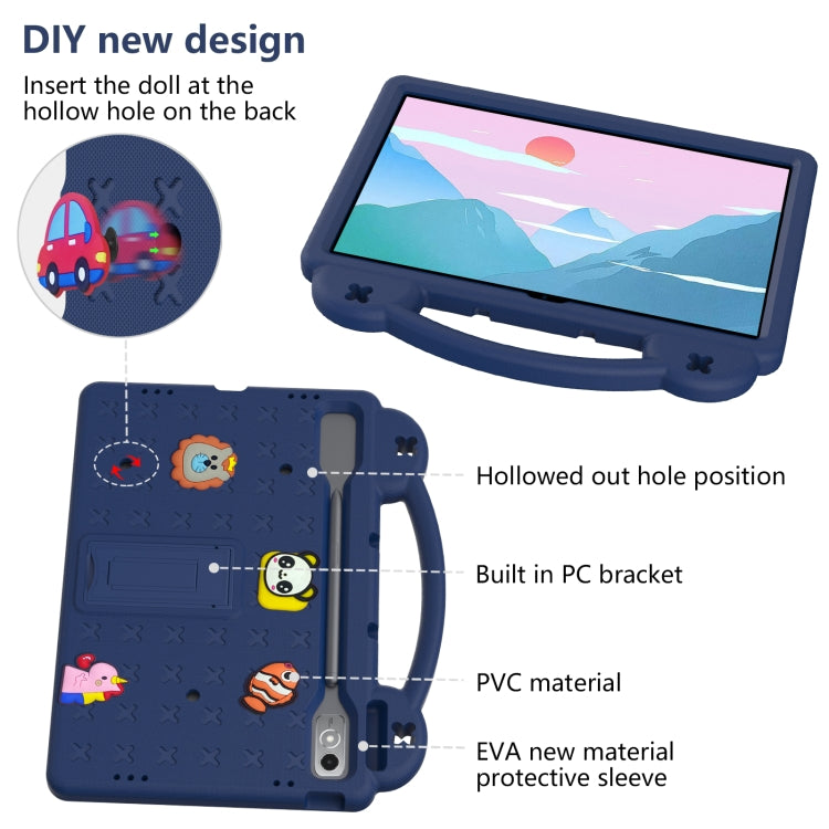 For  Lenovo Tab  P12 / Xiaoxin Pad Pro 12.7 Handle Kickstand Children EVA Shockproof Tablet Case(Mint Green) - Lenovo by buy2fix | Online Shopping UK | buy2fix
