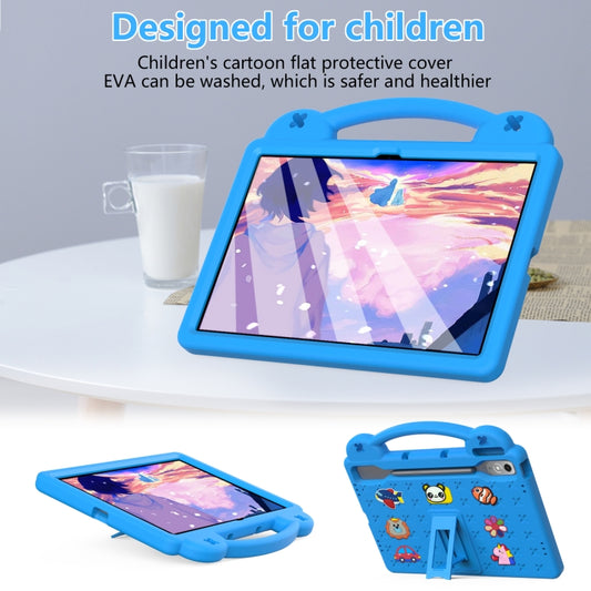 For  Lenovo Tab  P12 / Xiaoxin Pad Pro 12.7 Handle Kickstand Children EVA Shockproof Tablet Case(Sky Blue) - Lenovo by buy2fix | Online Shopping UK | buy2fix