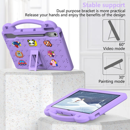For  Lenovo Tab  P12 / Xiaoxin Pad Pro 12.7 Handle Kickstand Children EVA Shockproof Tablet Case(Light Purple) - Lenovo by buy2fix | Online Shopping UK | buy2fix
