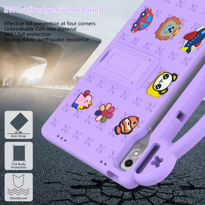 For  Lenovo Tab  P12 / Xiaoxin Pad Pro 12.7 Handle Kickstand Children EVA Shockproof Tablet Case(Light Purple) - Lenovo by buy2fix | Online Shopping UK | buy2fix