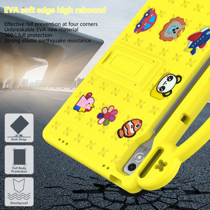 For  Lenovo Tab  P12 / Xiaoxin Pad Pro 12.7 Handle Kickstand Children EVA Shockproof Tablet Case(Yellow) - Lenovo by buy2fix | Online Shopping UK | buy2fix