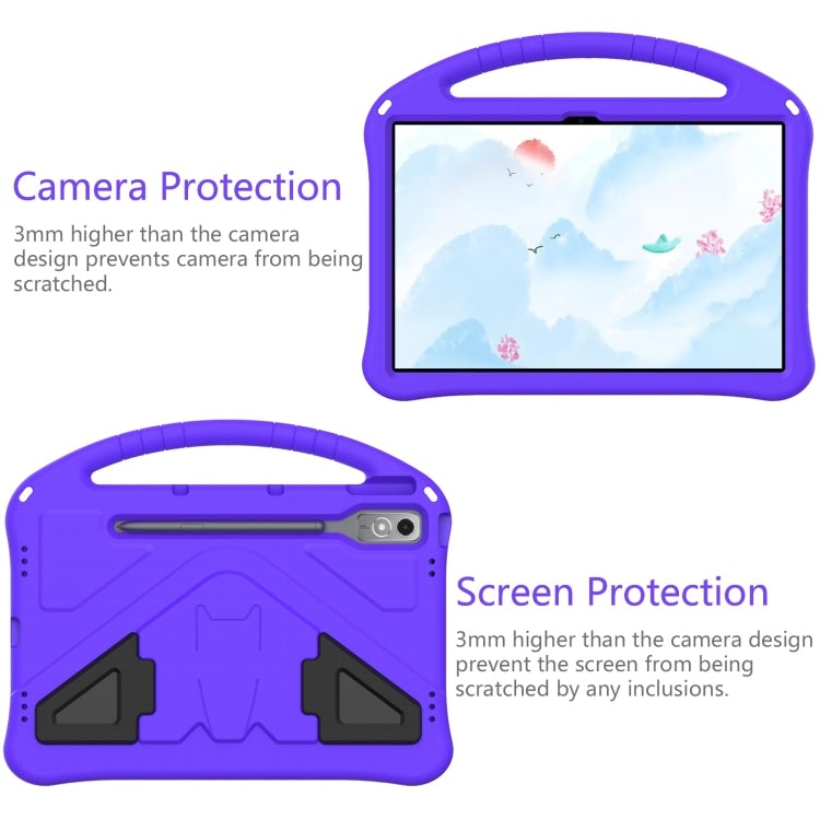 For Lenovo Tab P12 EVA Shockproof Tablet Case with Holder(Purple) - Lenovo by buy2fix | Online Shopping UK | buy2fix