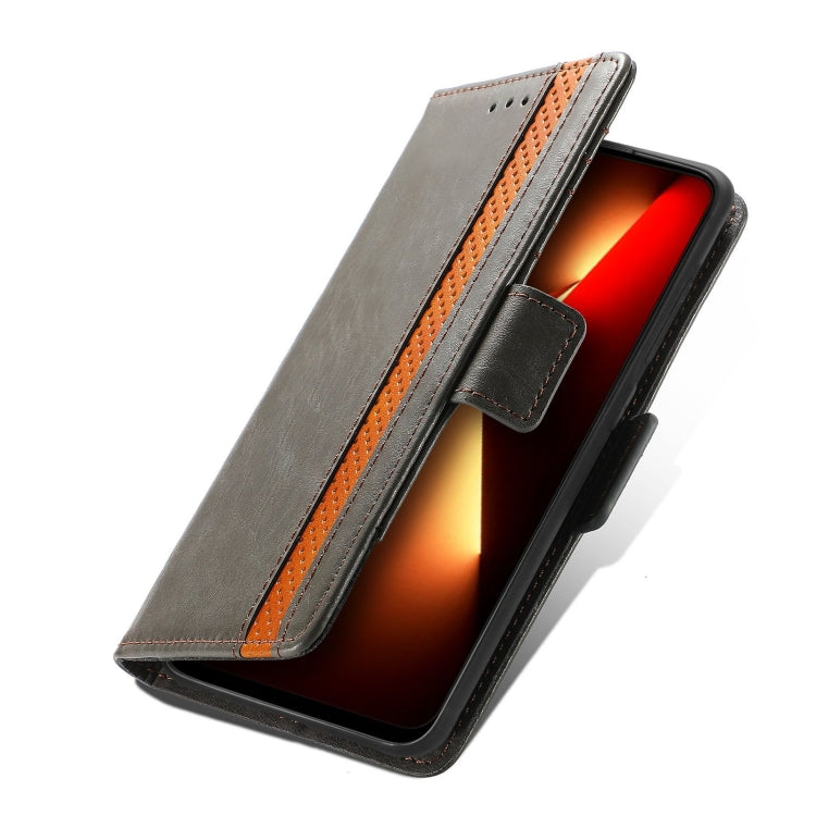 For Tecno Spark 20C / GO 2024 CaseNeo Splicing Dual Magnetic Buckle Leather Phone Case(Gary) by buy2fix