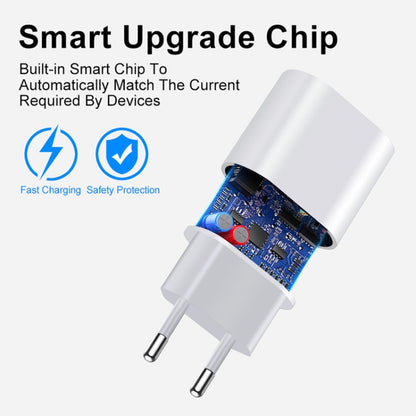 PD35W USB-C / Type-C Port Charger with 1m Type-C to Type-C Data Cable, EU Plug by buy2fix