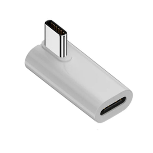 USB 3.1 Type-C 40Gbps 8K Transmission Adapter 140W 5A Charge, Specification:Type-C Male to Female Middle Bend by buy2fix
