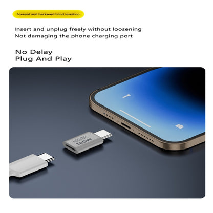 USB 3.1 Type-C to Type-C 40Gbps 8K Transmission Adapter 140W 5A Charge, Specification:Type-C Female to Female by buy2fix